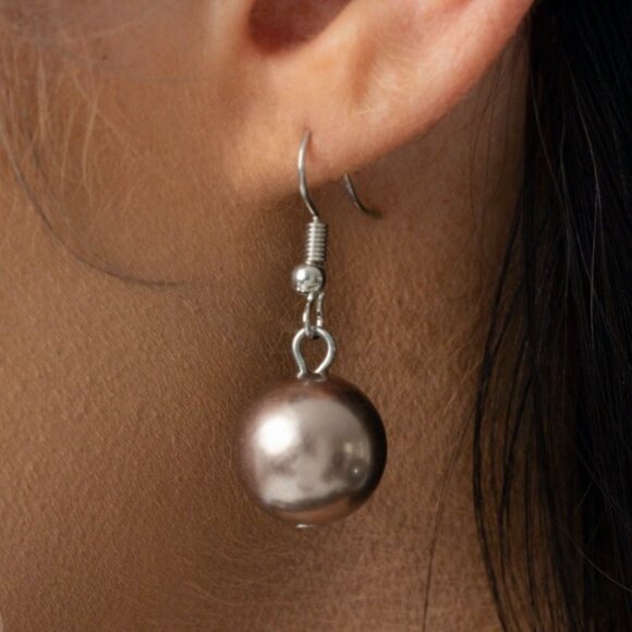 Gorgeous Gold Silver & Brown Beaded Ribbon Fashion Necklace - Picture 5 of 5